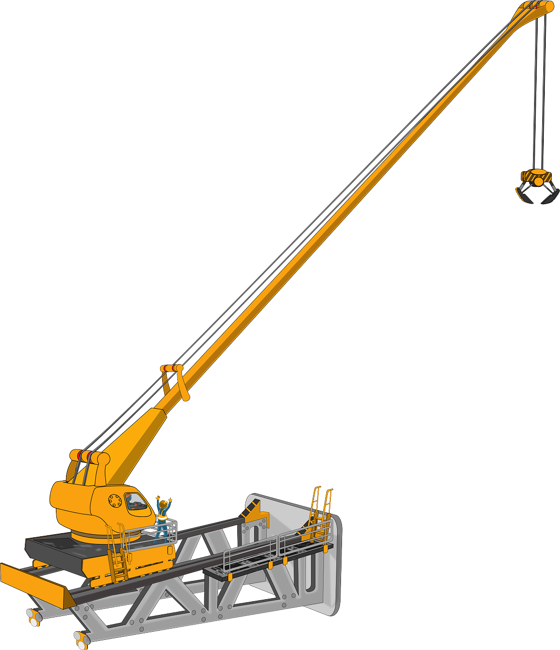 crane, machine, heavy equipment